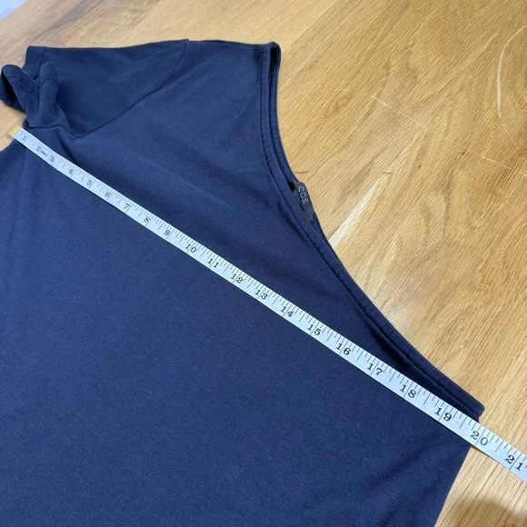 COS One-Shoulder A-Line above the knee classic minimalist Dress, Black size L - Picture 4 of 8